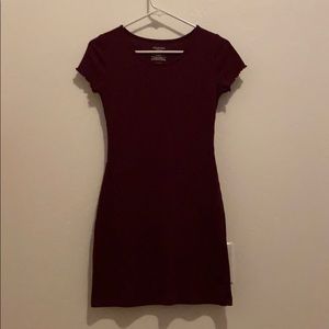Maroon Mini Dress